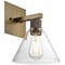 Access Lighting Port Nine Martini, Martini LED Wall Sconce, Antique Brushed Brass Finish, Clear Glass 63143LEDDLP-ABB/CLR - alternate 4